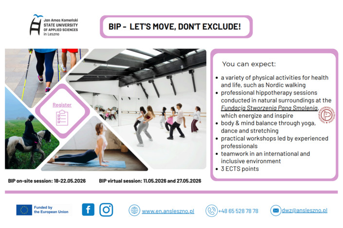 Program BIP „LET'S MOVE, DON'T EXCLUDE!” w ANS